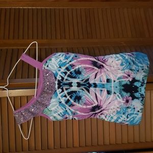 Justice for girls sparkle tank sz 12